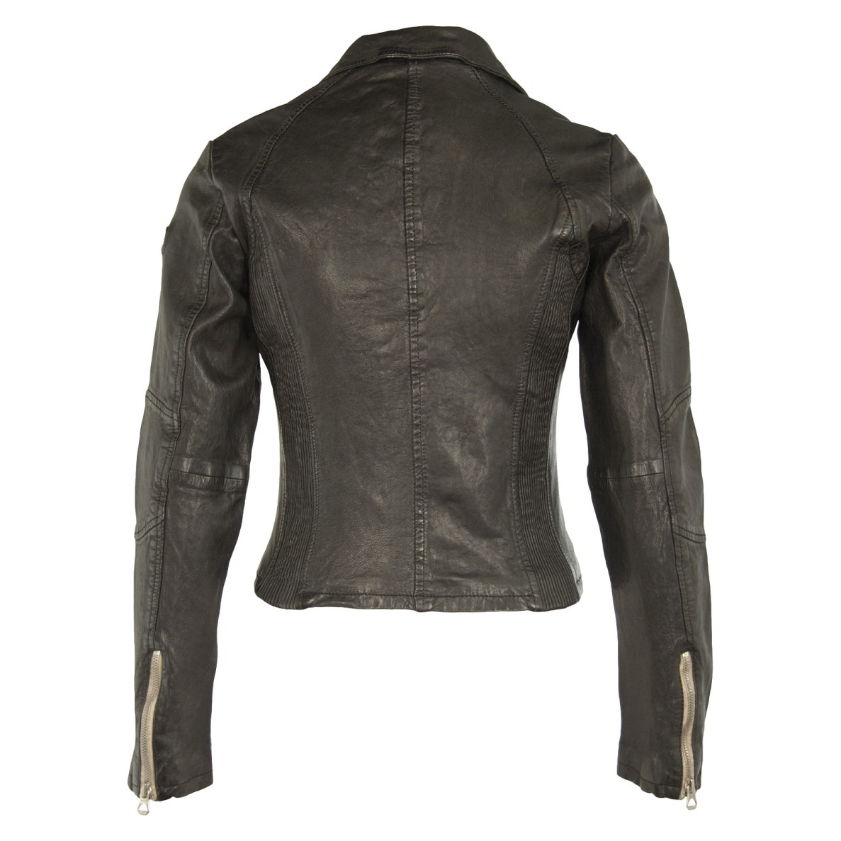 Geaca de Piele Naturala Dama Gipsy Neagra Elya W17 LAWOV – IMBRACAMINTE