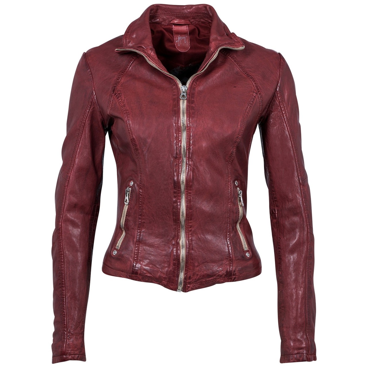 Geaca de Piele Naturala Dama Gipsy Visinie Elya W18 LAWOV – IMBRACAMINTE