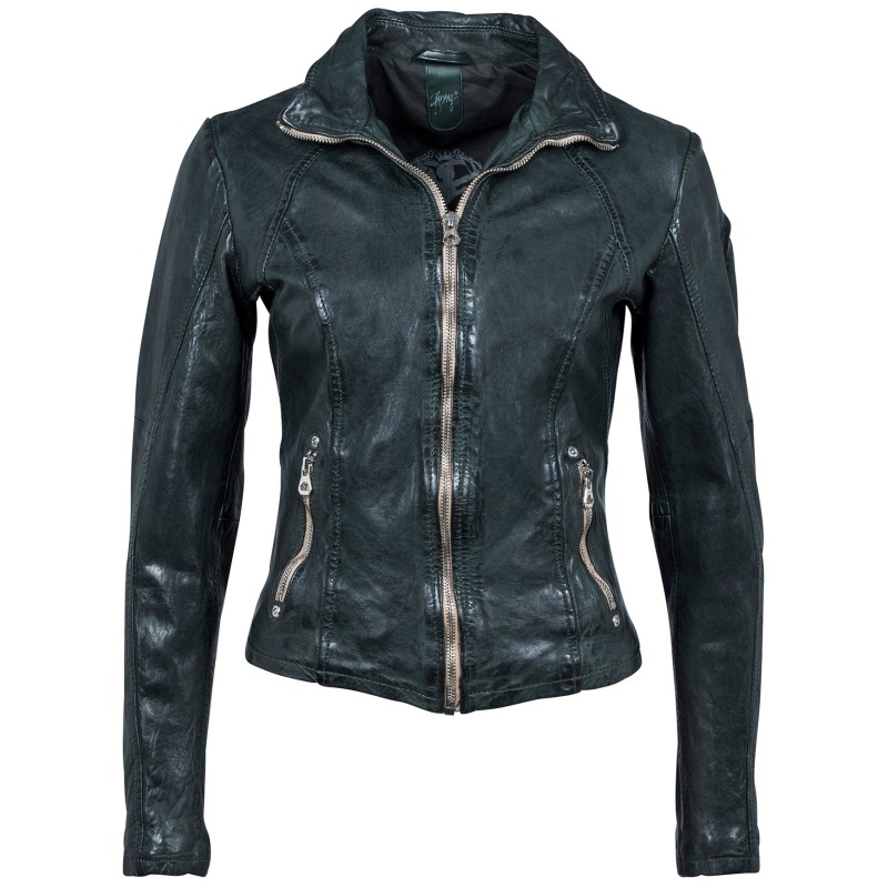 Geaca de Piele Naturala Dama Gipsy Verde Inchis Elya W18 LAWOV – IMBRACAMINTE Geaca de Piele Naturala Dama Gipsy Verde Inchis Elya W18 LAWOV – IMBRACAMINTE