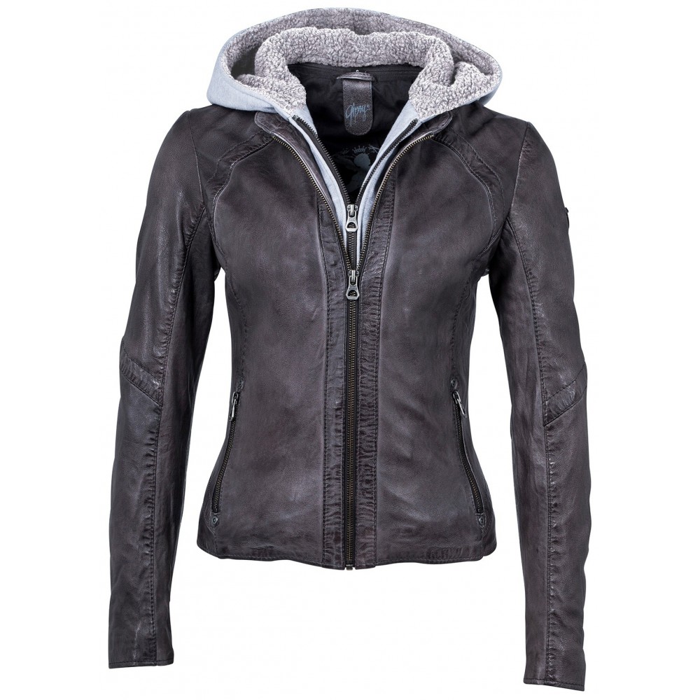 Geaca de Piele Naturala Dama Gipsy Grafit Emmy LANOV Geaca de Piele Naturala Dama Gipsy Grafit Emmy LANOV - readytowear