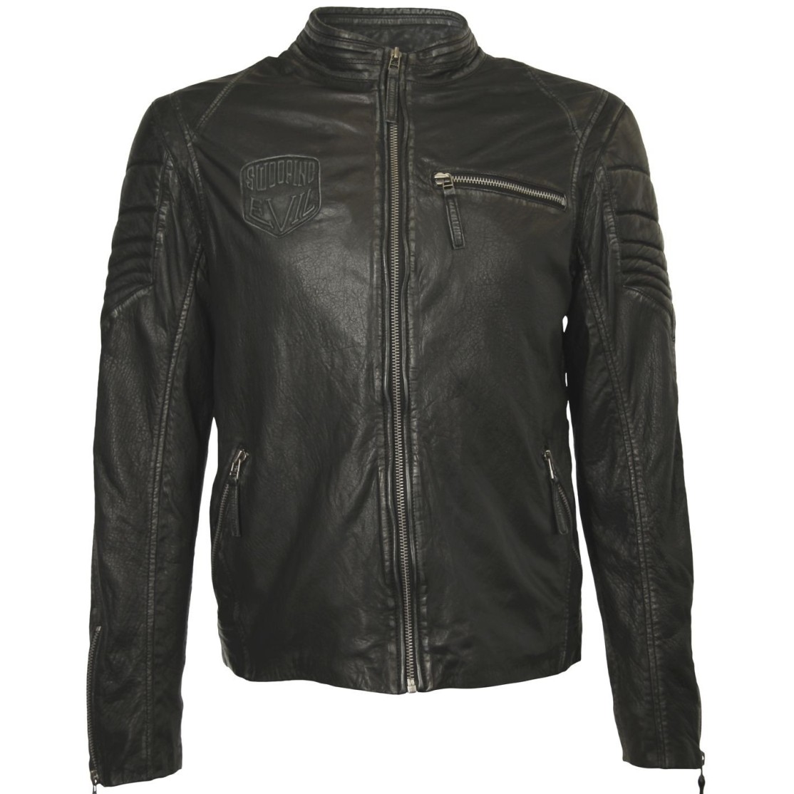 Geaca din Piele Naturala Barbati Gipsy Neagra Swooping Evil – IMBRACAMINTE Geaca din Piele Naturala Barbati Gipsy Neagra Swooping Evil – IMBRACAMINTE