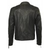 Geaca din Piele Naturala Barbati Gipsy Neagra Swooping Evil - readytowear.ro