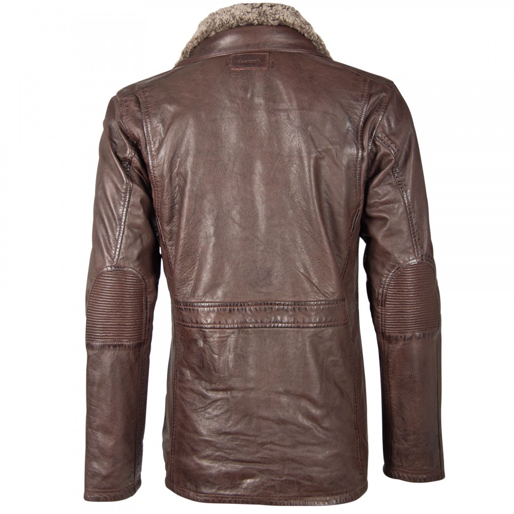 Geaca de Piele Naturala Barbati Gipsy Maro Inchis Falcon NSLVV W Geaca de Piele Naturala Barbati Gipsy Maro Inchis Falcon NSLVV W - readytowear.ro