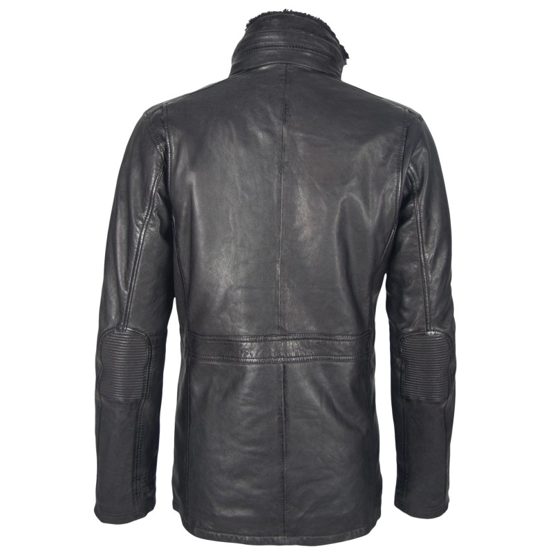 Geaca Lunga de Piele Naturala Barbati Gipsy Neagra Ferry LAANV W – IMBRACAMINTE Geaca Lunga de Piele Naturala Barbati Gipsy Neagra Ferry LAANV W – IMBRACAMINTE