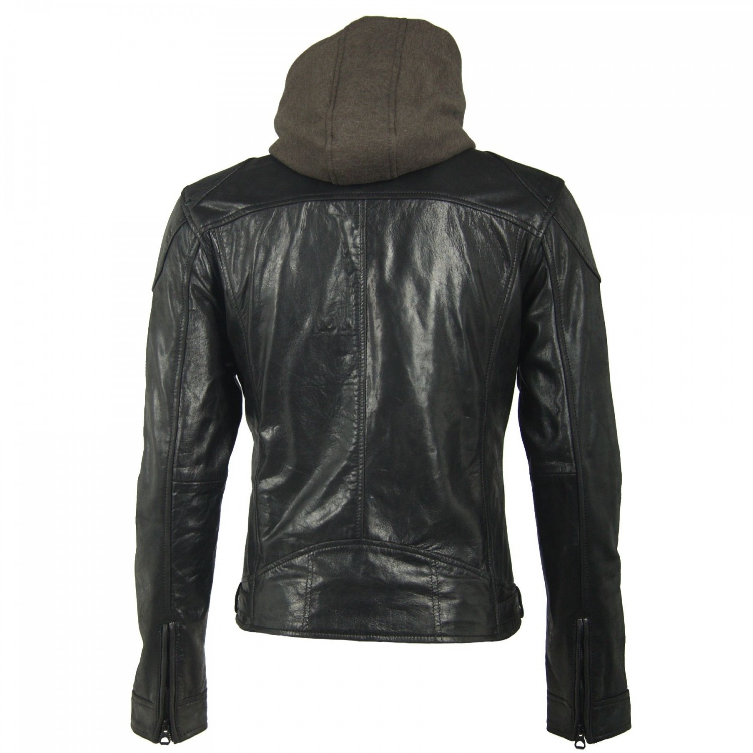 Geaca de Piele Naturala Barbati Gipsy Neagra Fido LACRUV – IMBRACAMINTE