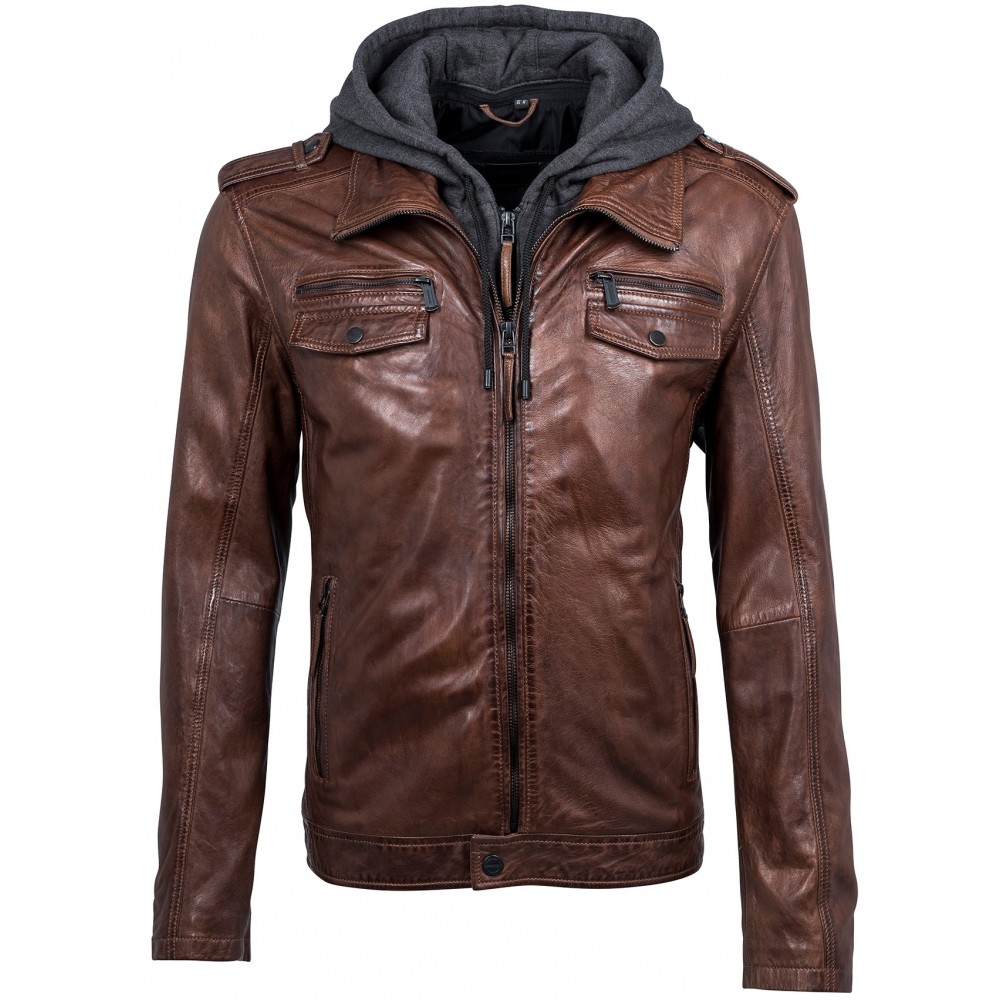 Geaca de Piele Naturala Barbati Gipsy Maro Five NSLV Geaca de Piele Naturala Barbati Gipsy Maro Five NSLV - readytowear.ro