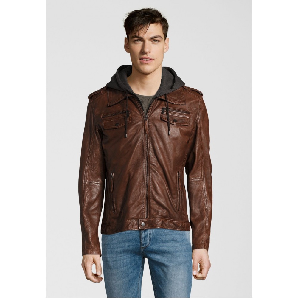 Geaca de Piele Naturala Barbati Gipsy Maro Five NSLV Geaca de Piele Naturala Barbati Gipsy Maro Five NSLV - readytowear.ro