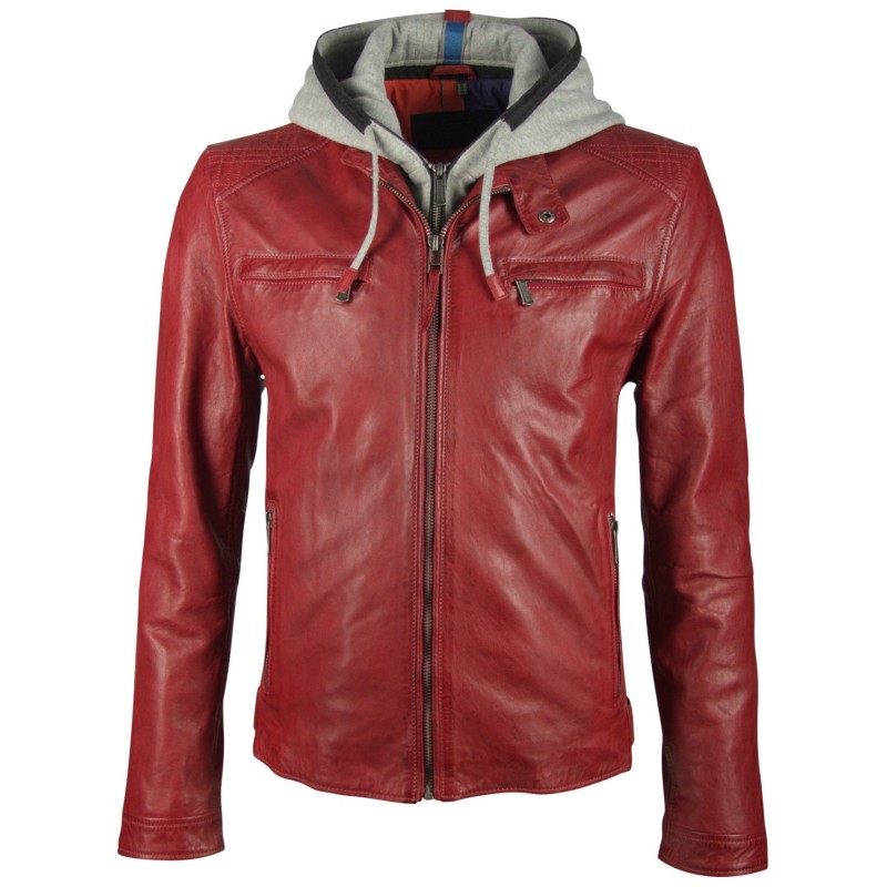 Geaca de Piele Naturala Barbati Gipsy Rosu Inchis Fog 2 NSLVW – IMBRACAMINTE Geaca de Piele Naturala Barbati Gipsy Rosu Inchis Fog 2 NSLVW – IMBRACAMINTE