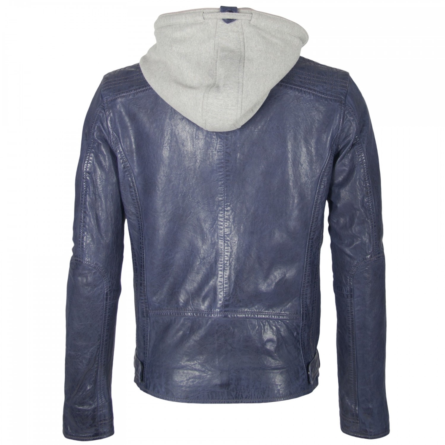 Geaca de Piele Naturala Barbati Gipsy Bleumarin Fog 2 NSLVW – IMBRACAMINTE