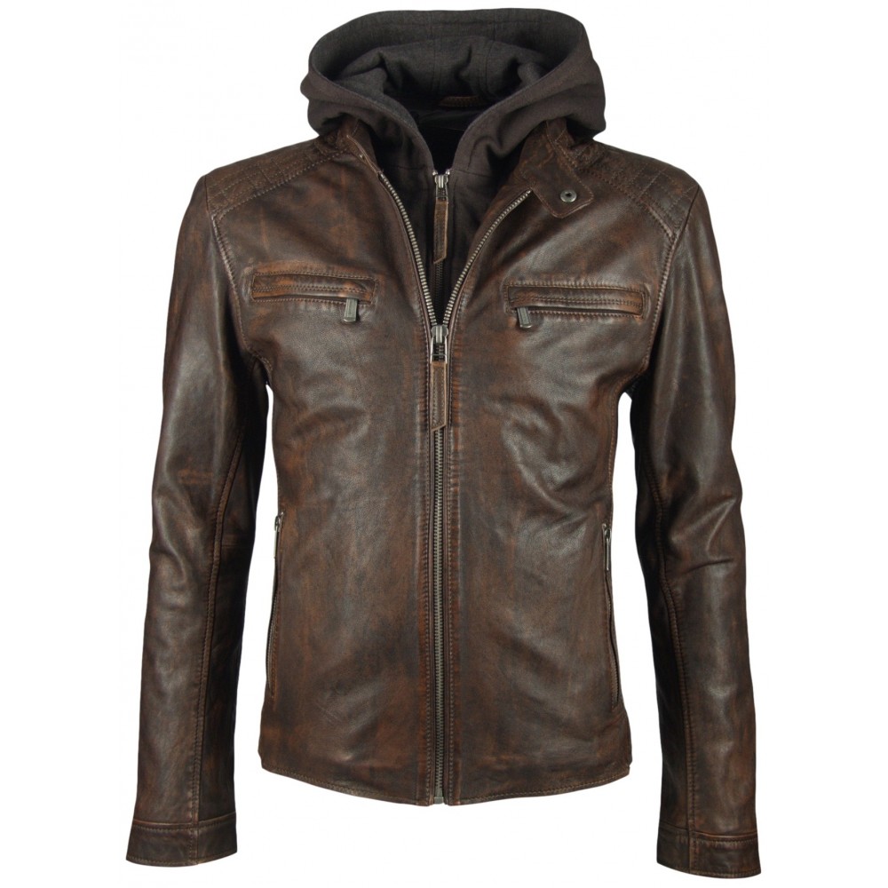Geaca de Piele Naturala Barbati Gipsy Maro Fog LANTV Geaca de Piele Naturala Barbati Gipsy Maro Fog LANTV - readytowear.ro