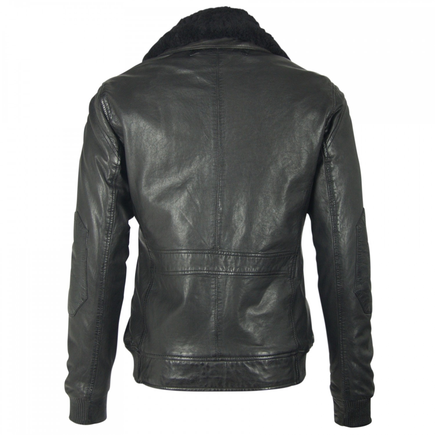 Geaca de Piele Naturala Barbati Gipsy Neagra Force LWAWV W – IMBRACAMINTE