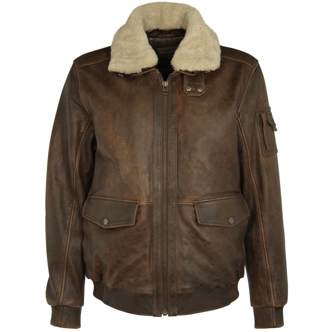 Geaca de Piele Naturala Barbati Gipsy Maro Inchis Force LWAWV W – IMBRACAMINTE