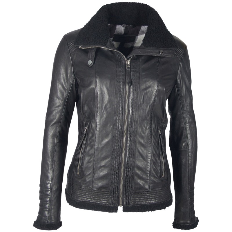 Geaca de Piele Naturala Dama Gipsy Neagra Freeze NSLONTV W – IMBRACAMINTE Geaca de Piele Naturala Dama Gipsy Neagra Freeze NSLONTV W – IMBRACAMINTE