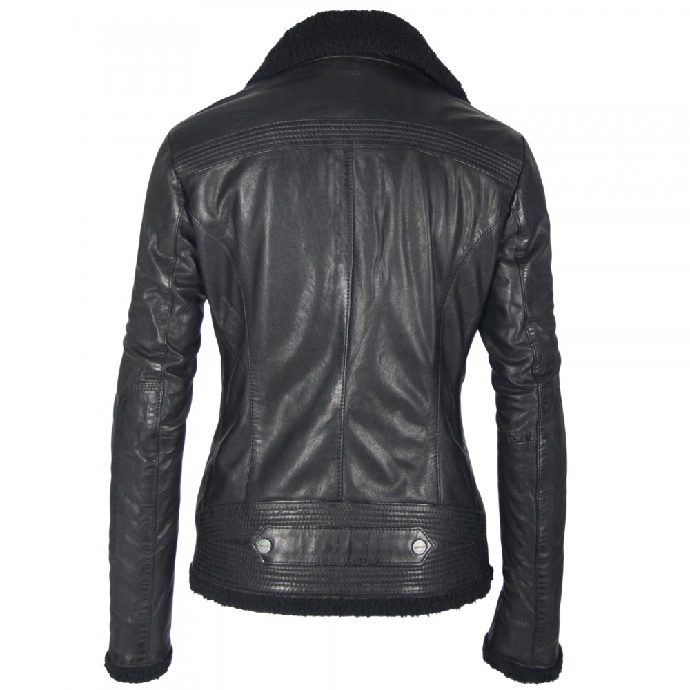 Geaca de Piele Naturala Dama Gipsy Neagra Freeze NSLONTV W Geaca de Piele Naturala Dama Gipsy Neagra Freeze NSLONTV W - readytowear.ro