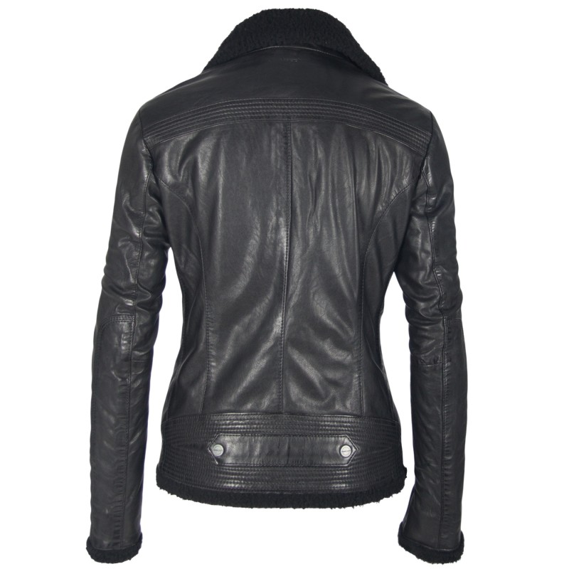 Geaca de Piele Naturala Dama Gipsy Neagra Freeze NSLONTV W – IMBRACAMINTE Geaca de Piele Naturala Dama Gipsy Neagra Freeze NSLONTV W – IMBRACAMINTE