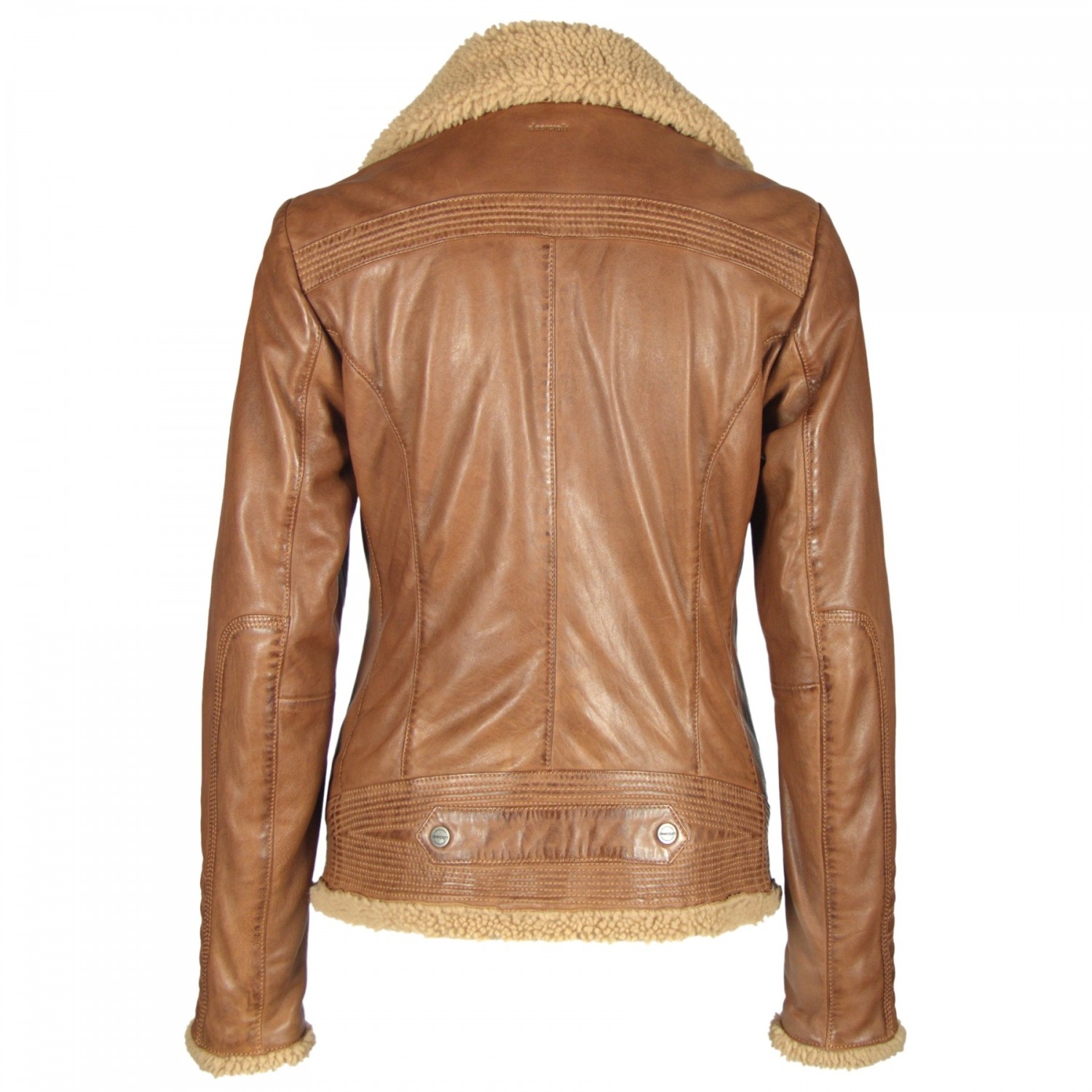 Geaca de Piele Naturala Dama Gipsy Coniac Inchis Freeze NSLONTV W – IMBRACAMINTE