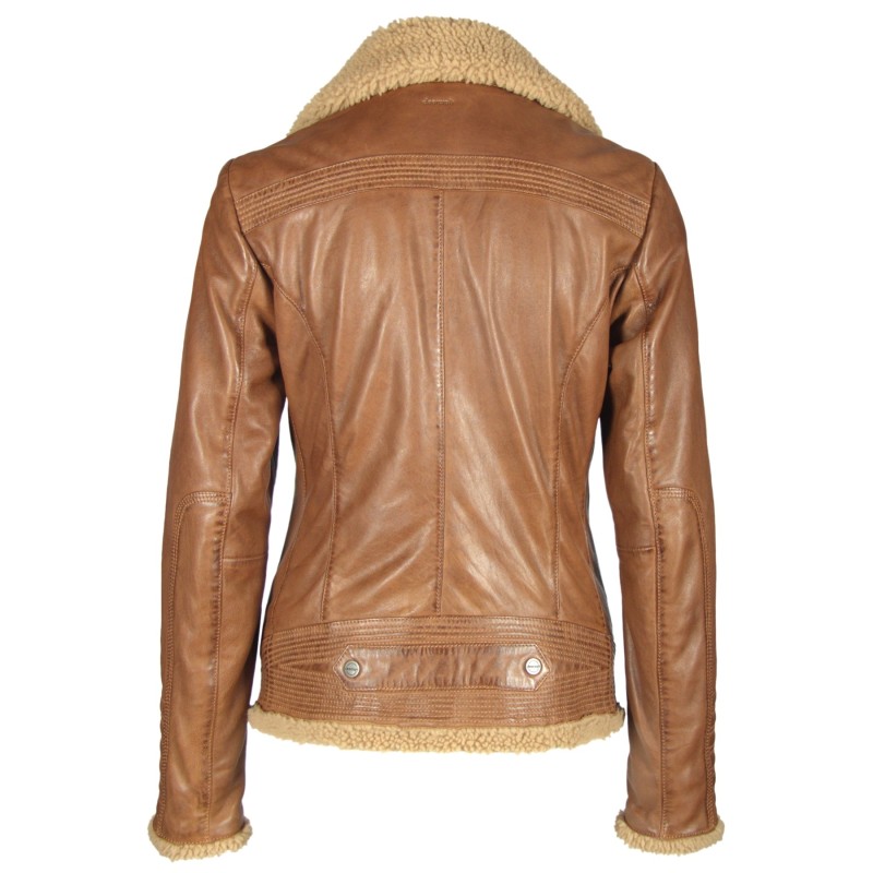 Geaca de Piele Naturala Dama Gipsy Coniac Inchis Freeze NSLONTV W – IMBRACAMINTE Geaca de Piele Naturala Dama Gipsy Coniac Inchis Freeze NSLONTV W – IMBRACAMINTE