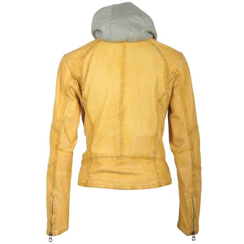 Geaca de Piele Naturala Dama Gipsy Galbena Frisby LEGV – IMBRACAMINTE Geaca de Piele Naturala Dama Gipsy Galbena Frisby LEGV – IMBRACAMINTE