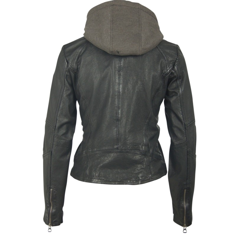 Geaca de Piele Naturala Dama Gipsy Neagra Frisby LEGV – IMBRACAMINTE