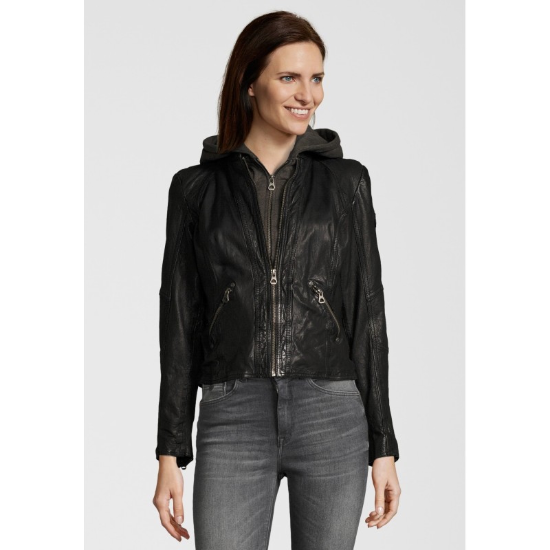 Geaca de Piele Naturala Dama Gipsy Neagra Frisby LEGV – IMBRACAMINTE