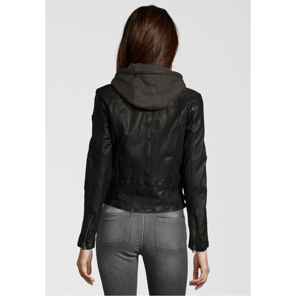 Geaca de Piele Naturala Dama Gipsy Neagra Frisby LEGV Geaca de Piele Naturala Dama Gipsy Neagra Frisby LEGV - readytowear.ro
