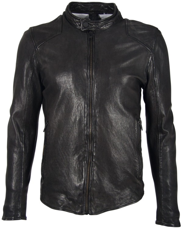 Geaca de Piele Naturala Barbati Gipsy Neagra G2BAram SF LATARV – Black Friday — fotografia 1