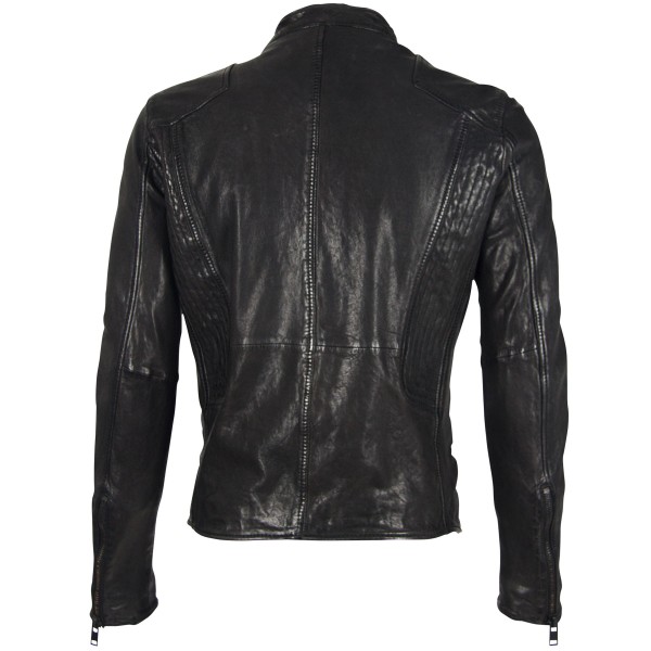 Geaca de Piele Naturala Barbati Gipsy Neagra G2BAram SF LATARV – Black Friday — fotografia 2