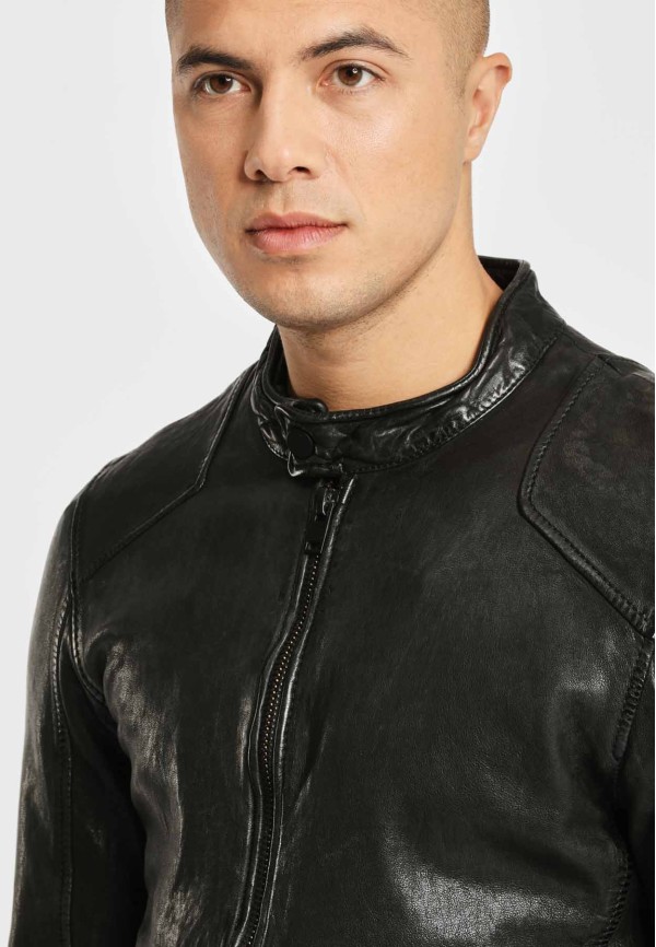 Geaca de Piele Naturala Barbati Gipsy Neagra G2BAram SF LATARV – Black Friday — fotografia 6