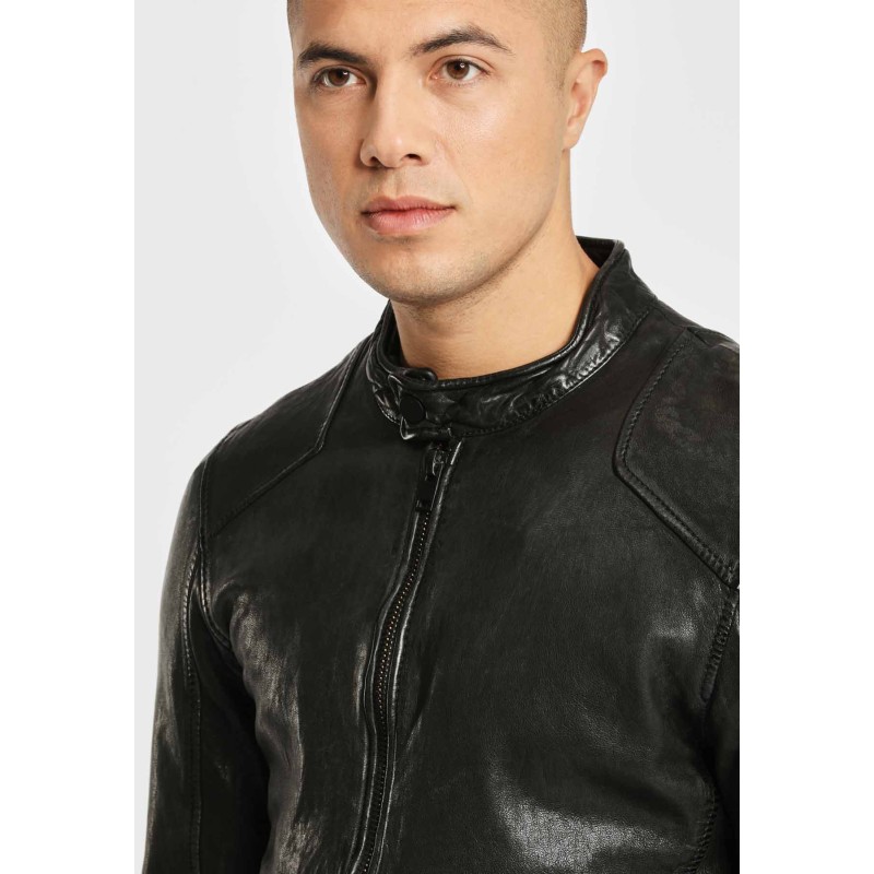 Geaca de Piele Naturala Barbati Gipsy Neagra G2BAram SF LATARV – IMBRACAMINTE