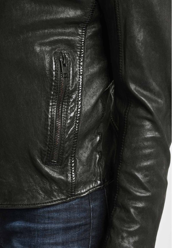 Geaca de Piele Naturala Barbati Gipsy Neagra G2BAram SF LATARV – Black Friday — fotografia 7