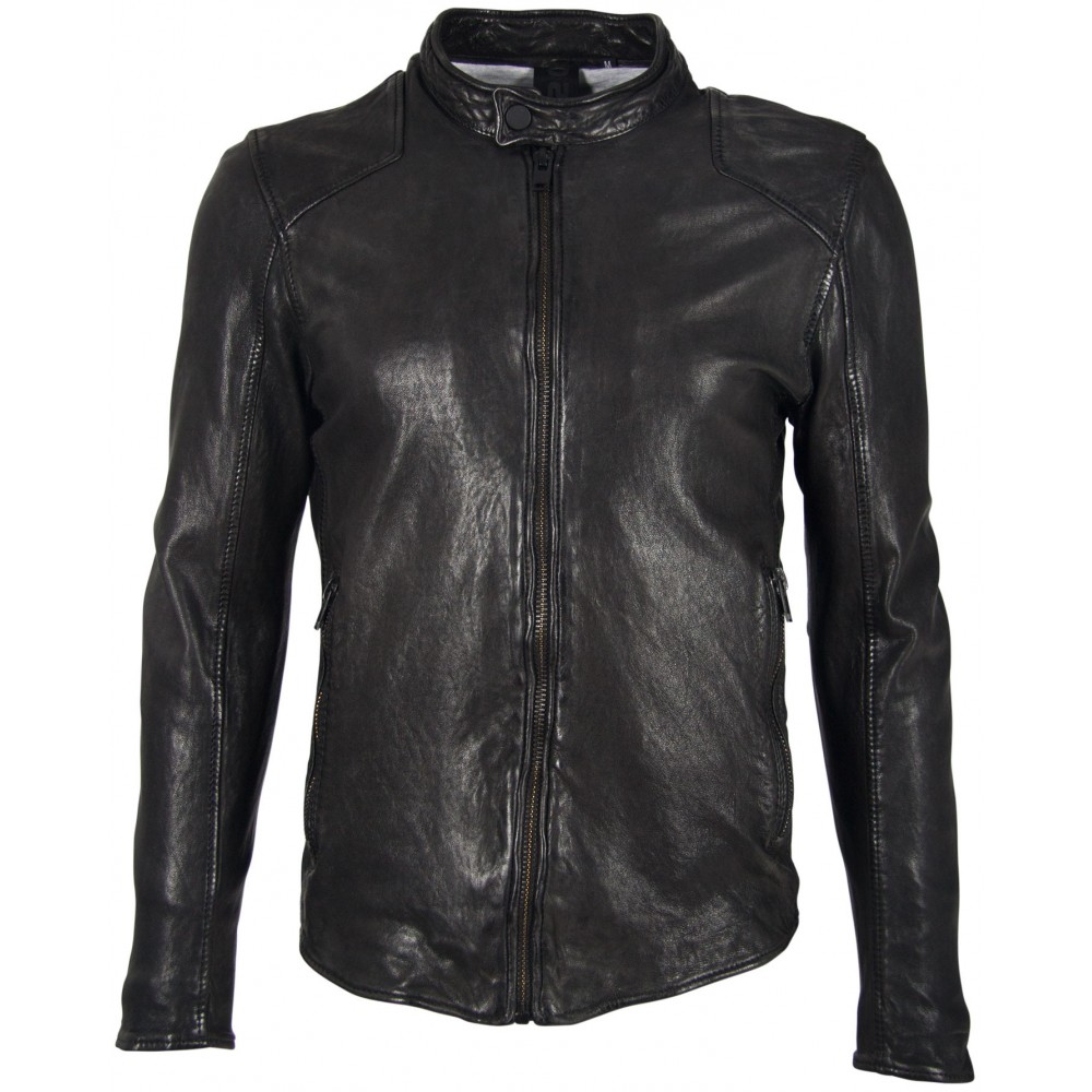 Geaca de Piele Naturala Barbati Gipsy Neagra G2BAram SF LATARV Geaca de Piele Naturala Barbati Gipsy Neagra G2BAram SF LATARV - readytowear