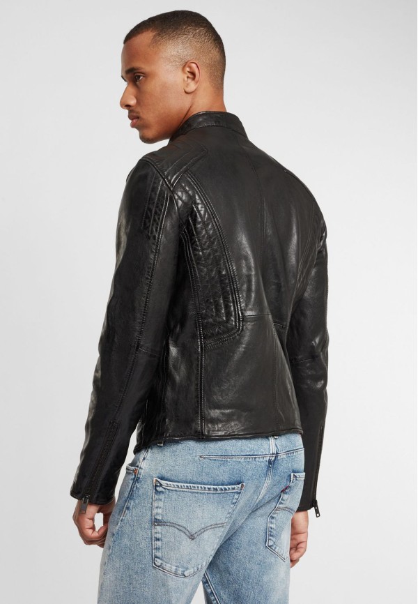 Geaca de Piele Naturala Barbati Gipsy Neagra G2BArim SF LATARV – Black Friday — fotografia 5