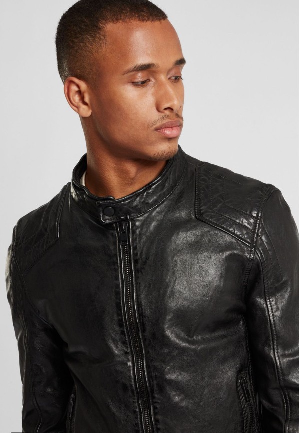Geaca de Piele Naturala Barbati Gipsy Neagra G2BArim SF LATARV – Black Friday — fotografia 6
