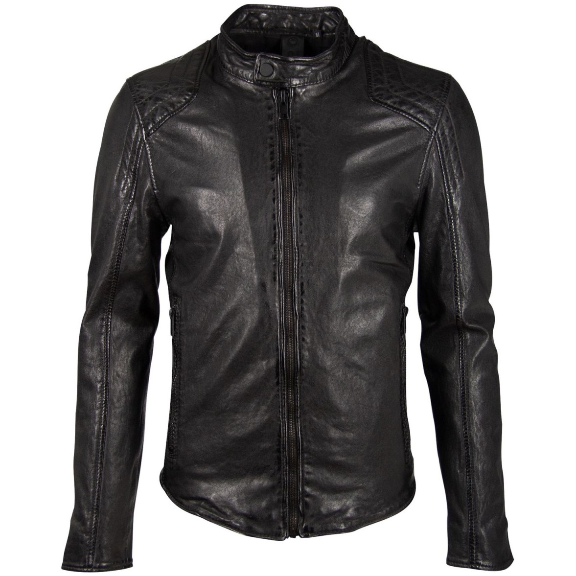 Geaca de Piele Naturala Barbati Gipsy Neagra G2BArim SF LATARV – Black Friday