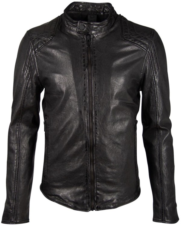 Geaca de Piele Naturala Barbati Gipsy Neagra G2BArim SF LATARV – Black Friday — fotografia 1