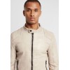 Geaca de Piele Barbati Gipsy Alb Murdar G2BArim SF LATARV Geaca de Piele Barbati Gipsy Alb Murdar G2BArim SF LATARV - readytowear.ro