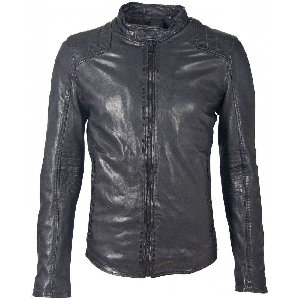Geaca de Piele Naturala Barbati Gipsy Negru/Bleumarin G2BArro SF LATARV Geaca de Piele Naturala Barbati Gipsy Negru/Bleumarin G2BArro SF LATARV - readytowear.ro