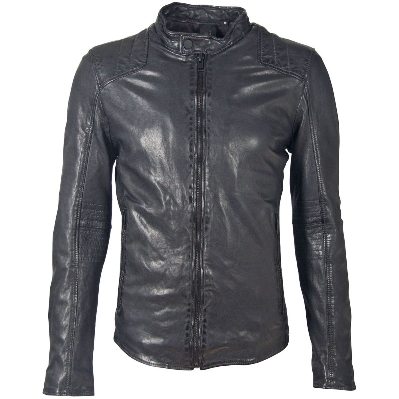 Geaca de Piele Naturala Barbati Gipsy Negru/Bleumarin G2BArro SF LATARV – IMBRACAMINTE Geaca de Piele Naturala Barbati Gipsy Negru/Bleumarin G2BArro SF LATARV – IMBRACAMINTE