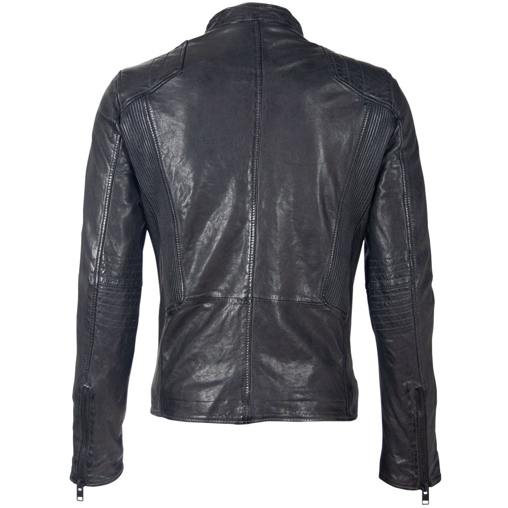 Geaca de Piele Naturala Barbati Gipsy Negru/Bleumarin G2BArro SF LATARV Geaca de Piele Naturala Barbati Gipsy Negru/Bleumarin G2BArro SF LATARV - readytowear.ro