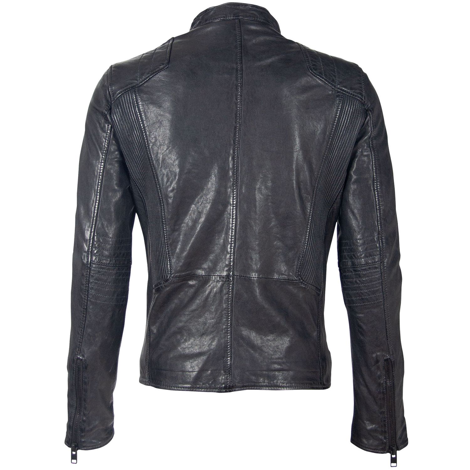 Geaca de Piele Naturala Barbati Gipsy Negru/Bleumarin G2BArro SF LATARV – IMBRACAMINTE