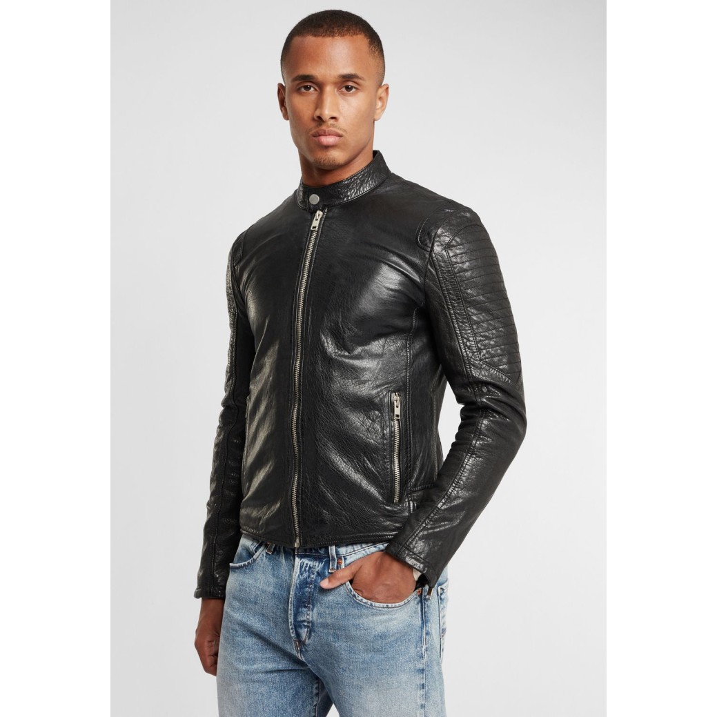 Geaca de Piele Barbati Gipsy Neagra G2BBennyt SF LVW – IMBRACAMINTE