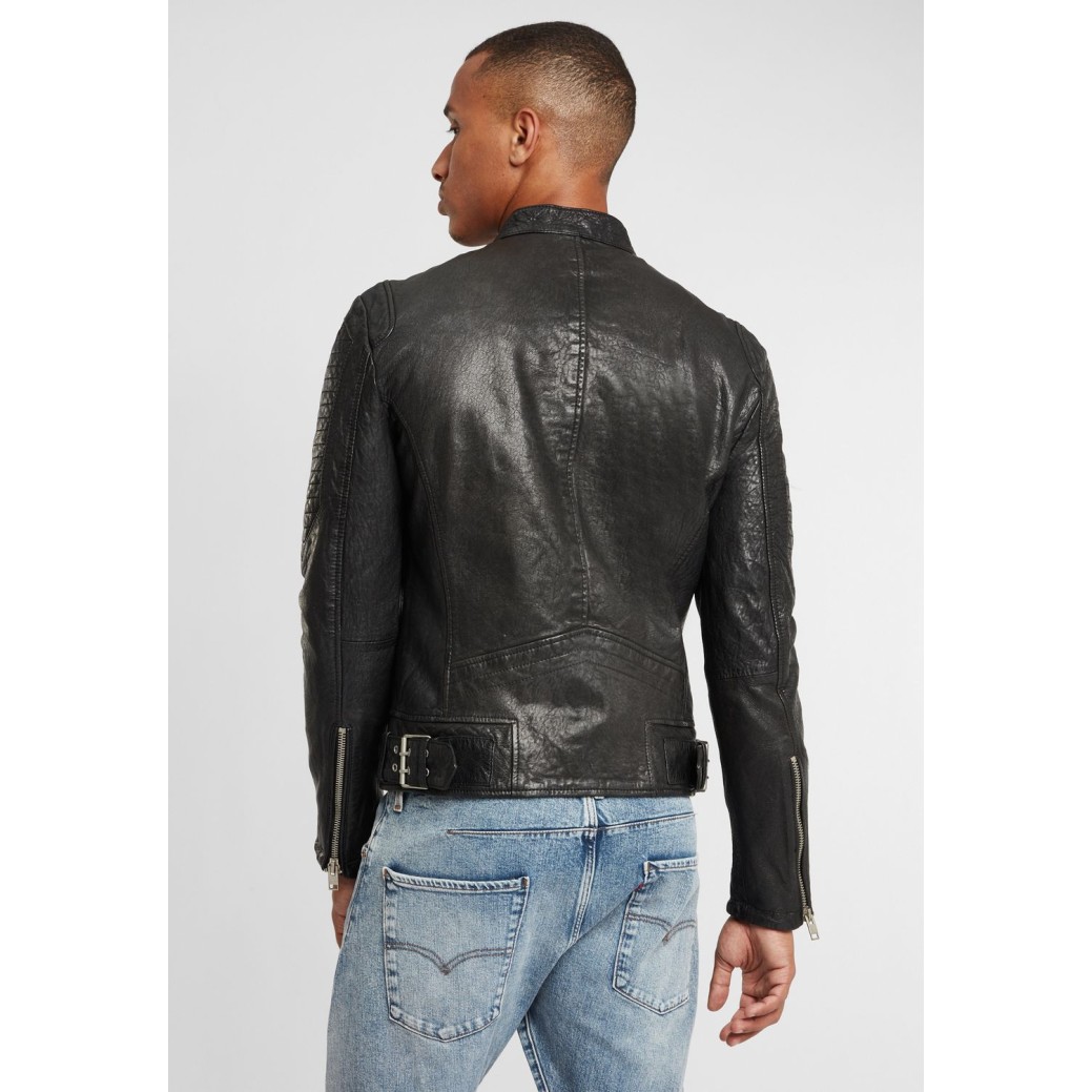 Geaca de Piele Barbati Gipsy Neagra G2BBennyt SF LVW – IMBRACAMINTE