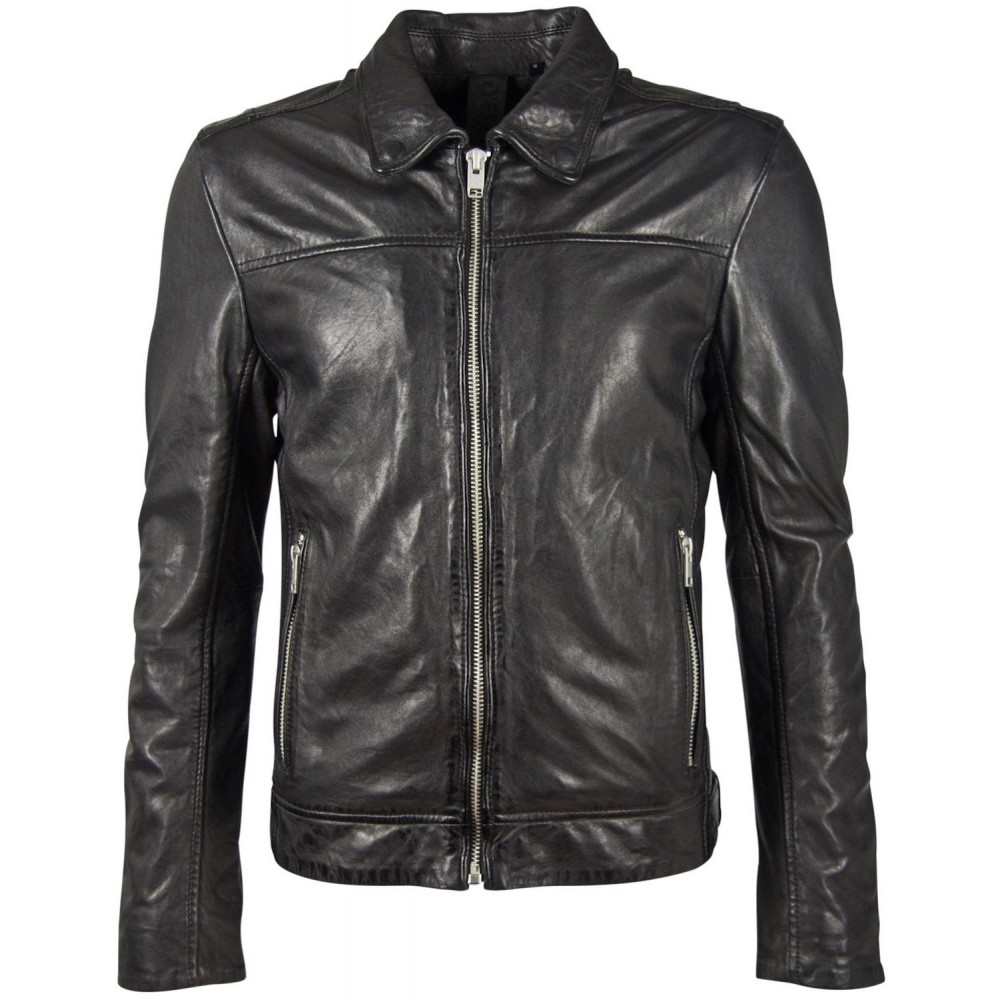 Geaca de Piele Naturala Barbati Gipsy Neagra G2BCarni SF NSLVV Geaca de Piele Naturala Barbati Gipsy Neagra G2BCarni SF NSLVV - readytowear.ro