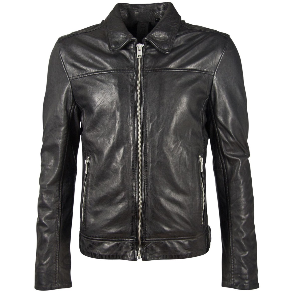 Geaca de Piele Naturala Barbati Gipsy Neagra G2BCarni SF NSLVV – IMBRACAMINTE