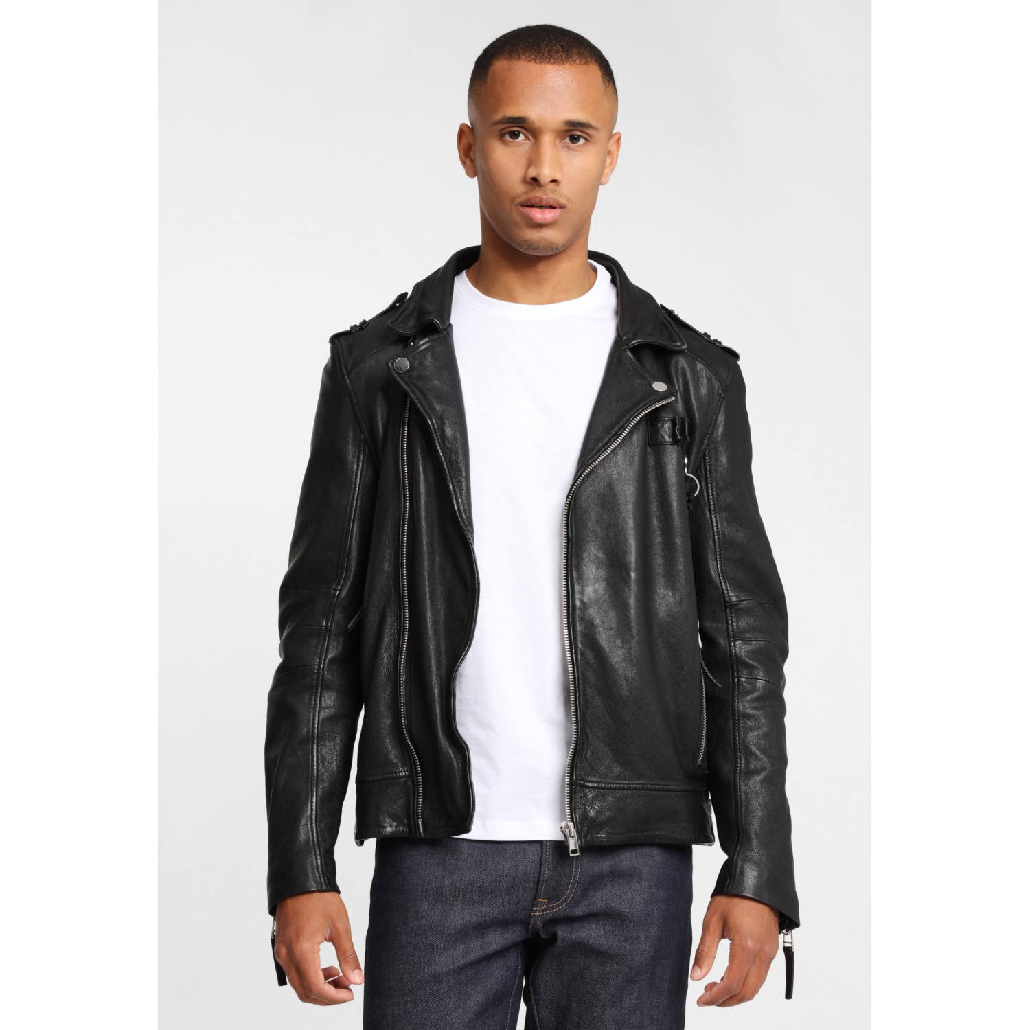 Geaca de Piele Naturala Barbati Gipsy Neagra G2BCrief SF SVAT – Black Friday