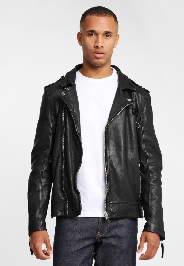 Geaca de Piele Naturala Barbati Gipsy Neagra G2BCrief SF SVAT – Black Friday — fotografia 6