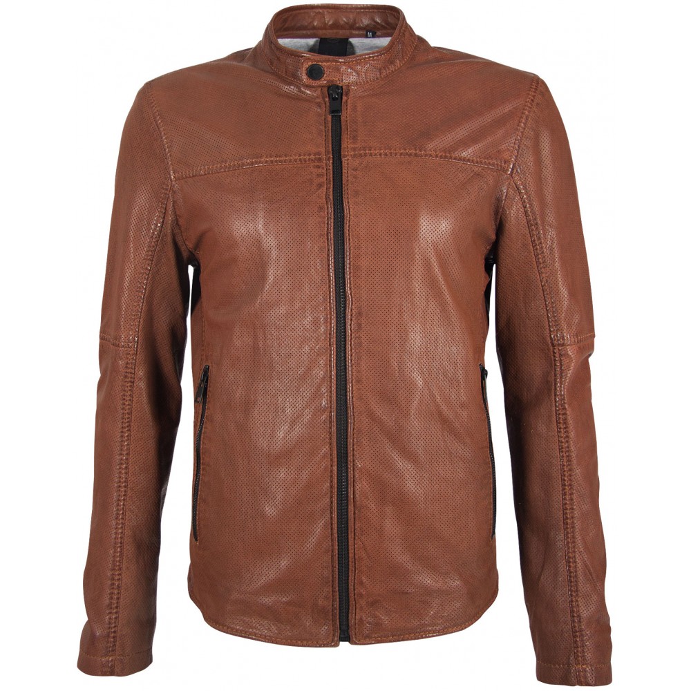Geaca de Piele Naturala Barbati Gipsy Coniac Inchis G2BDev SF LRPEV Geaca de Piele Naturala Barbati Gipsy Coniac Inchis G2BDev SF LRPEV - readytowear.ro