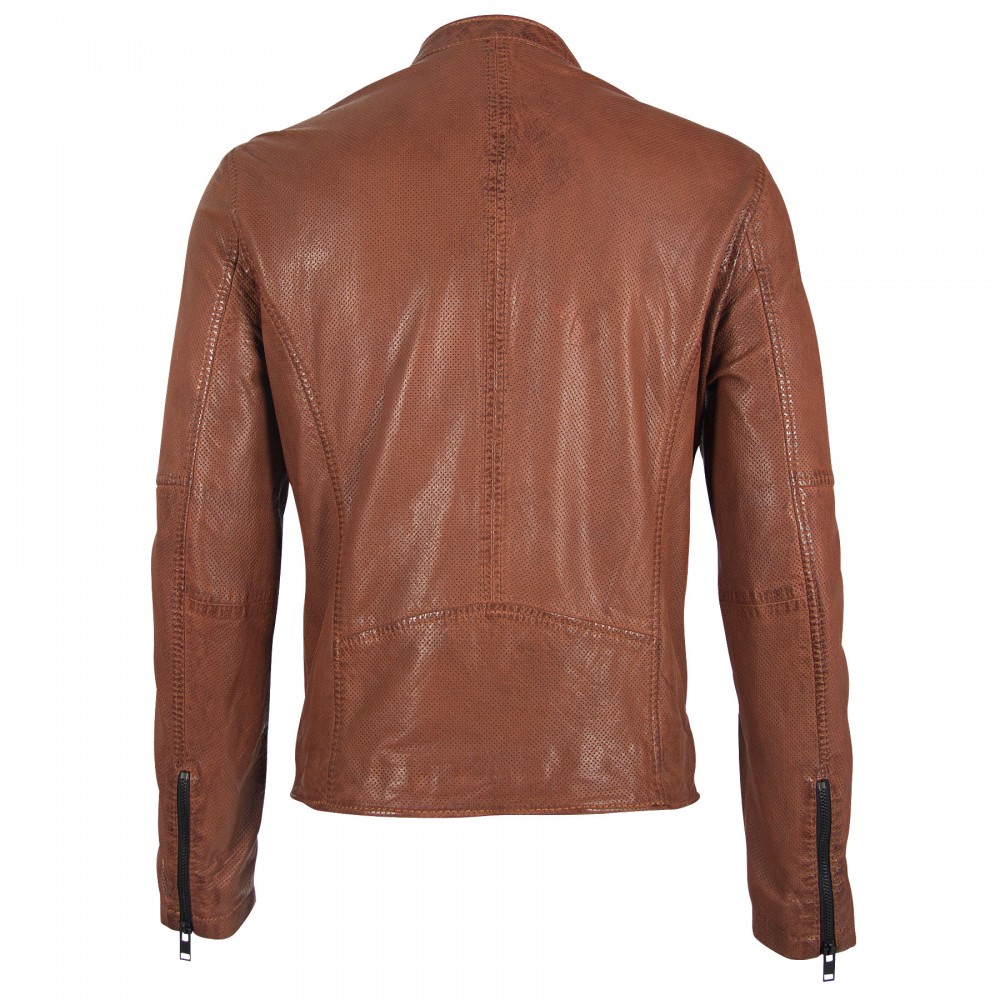 Geaca de Piele Naturala Barbati Gipsy Coniac Inchis G2BDev SF LRPEV Geaca de Piele Naturala Barbati Gipsy Coniac Inchis G2BDev SF LRPEV - readytowear.ro