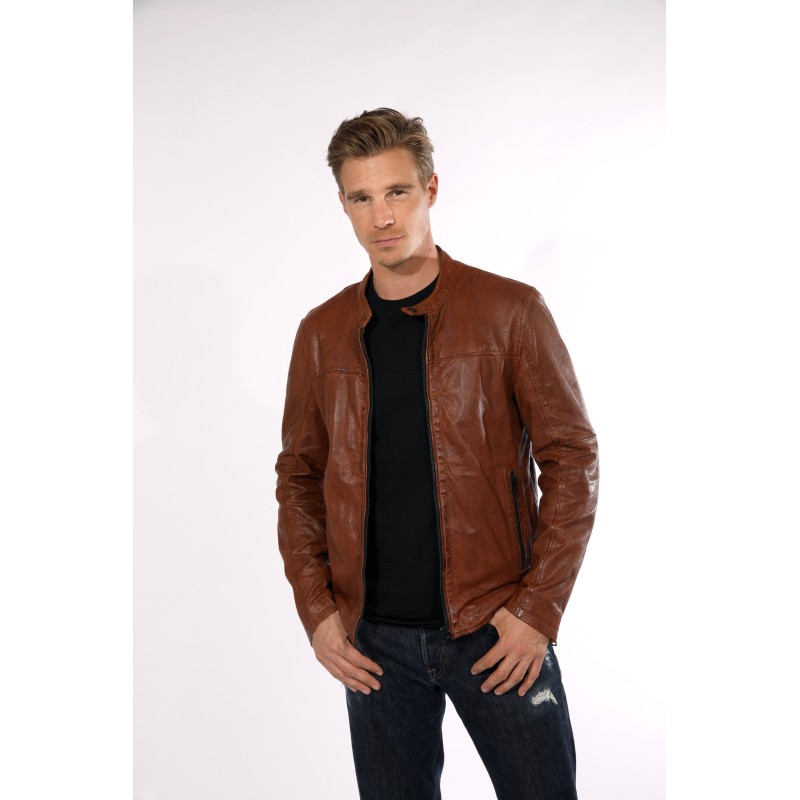 Geaca de Piele Naturala Barbati Gipsy Coniac Inchis G2BDev SF LRPEV – IMBRACAMINTE Geaca de Piele Naturala Barbati Gipsy Coniac Inchis G2BDev SF LRPEV – IMBRACAMINTE
