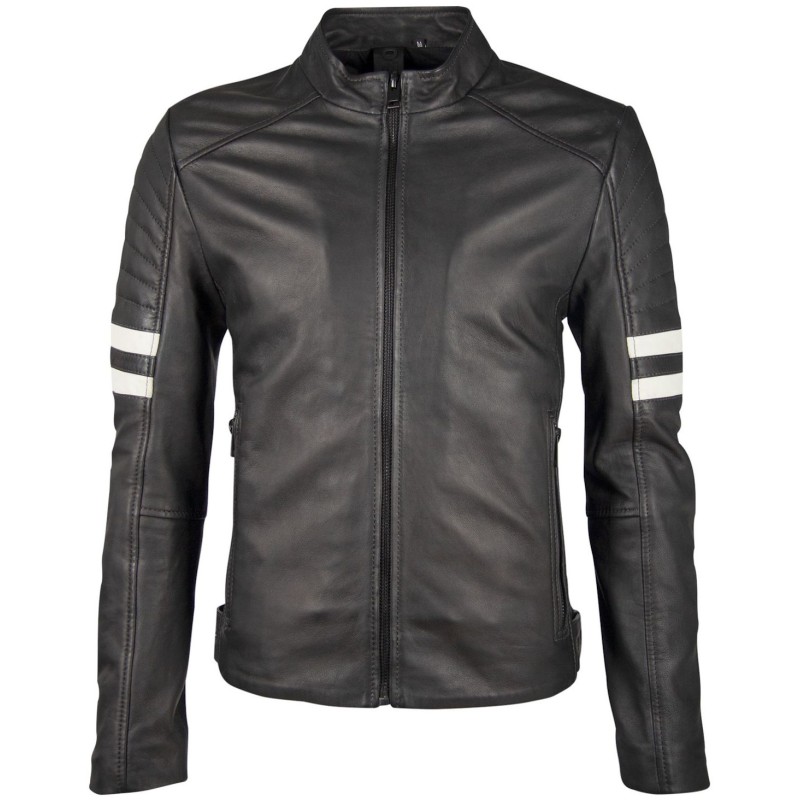 Geaca de Piele Naturala Barbati Gipsy Negru/Alb G2BFazyl SF LAROXV – IMBRACAMINTE Geaca de Piele Naturala Barbati Gipsy Negru/Alb G2BFazyl SF LAROXV – IMBRACAMINTE